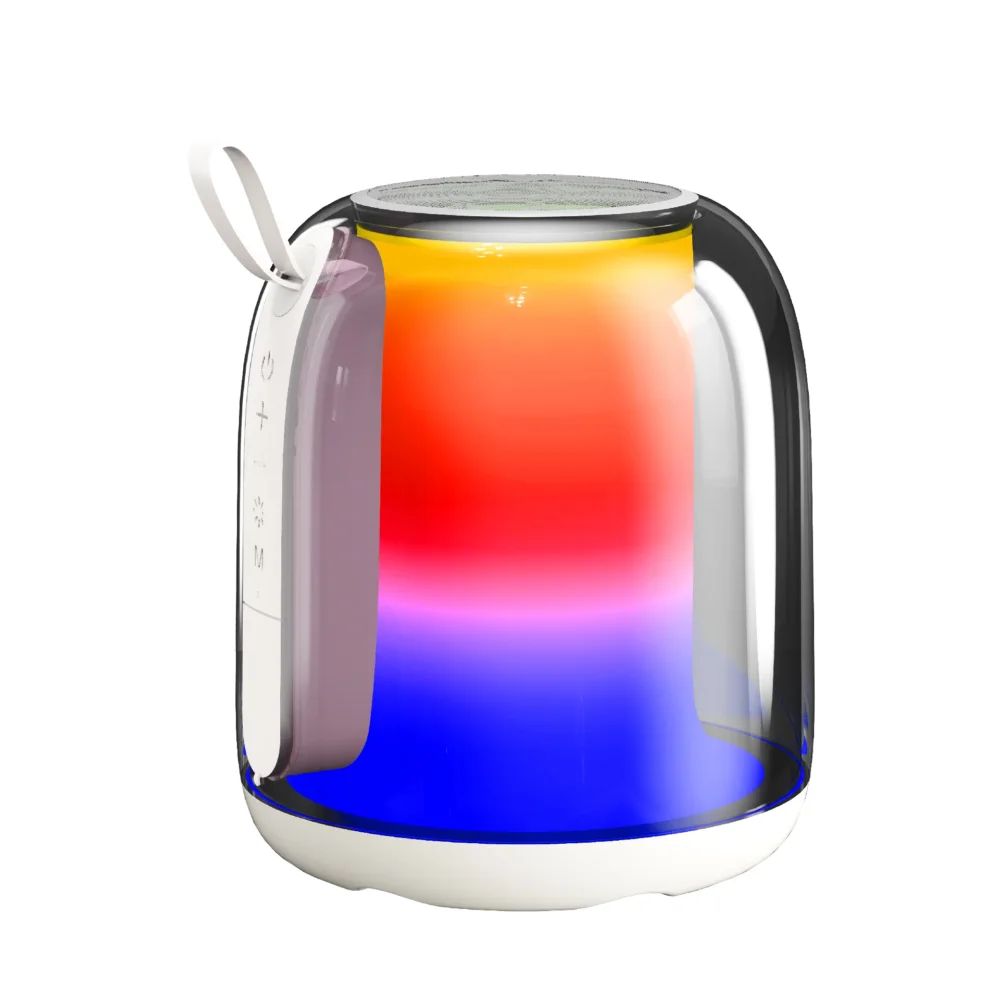 Enceinte Bluetooth Moxom MX-SK75 20W – Design Verre Élégant, Lumières RGB et Son Puissant — image 8