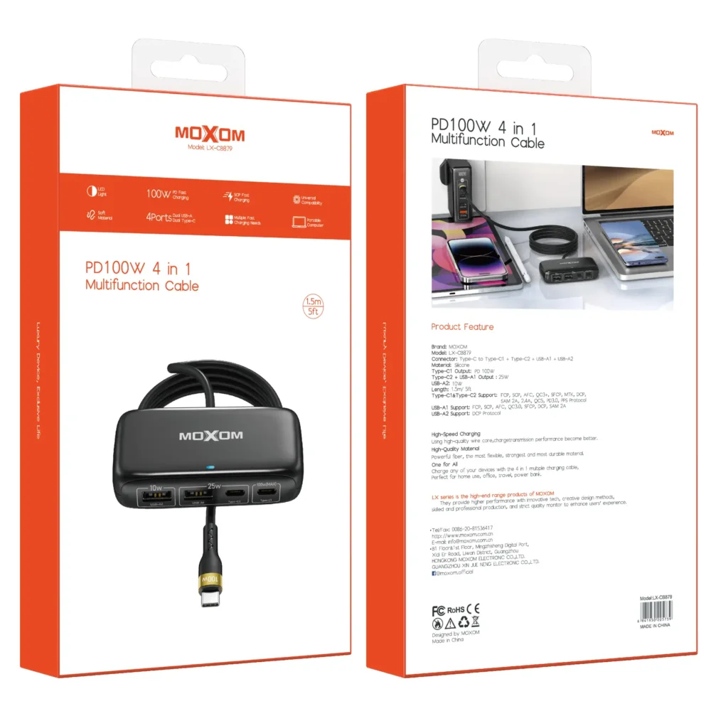 PD100W 4-in-1 Multifunction Fast Charging Cable — image 9