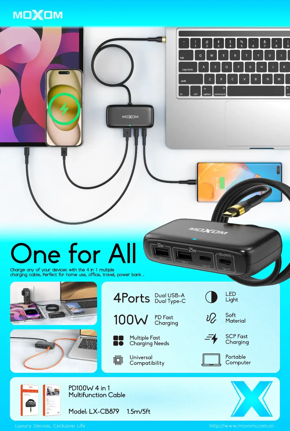 PD100W 4-in-1 Multifunction Fast Charging Cable — image 10