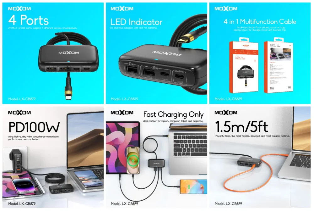 PD100W 4-in-1 Multifunction Fast Charging Cable — image 11