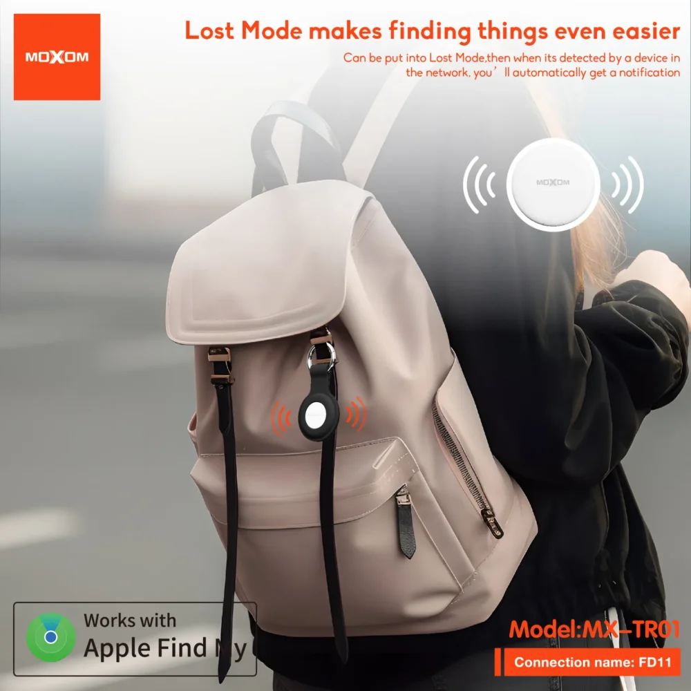 Traceur Bluetooth Moxom MX-TR01 Porte-Clés Compatible Apple Find My, Compact et Portable — image 4