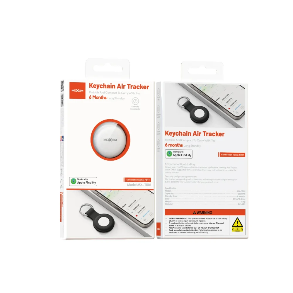Traceur Bluetooth Moxom MX-TR01 Porte-Clés Compatible Apple Find My, Compact et Portable — image 8