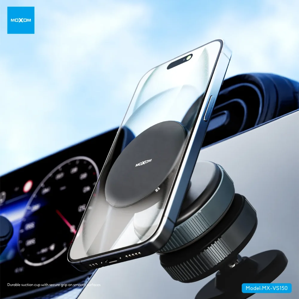 Support Téléphone à Ventouse Moxom MX-VS150 Rotation 360°, Fixation Ultra Stable et Universelle — image 6