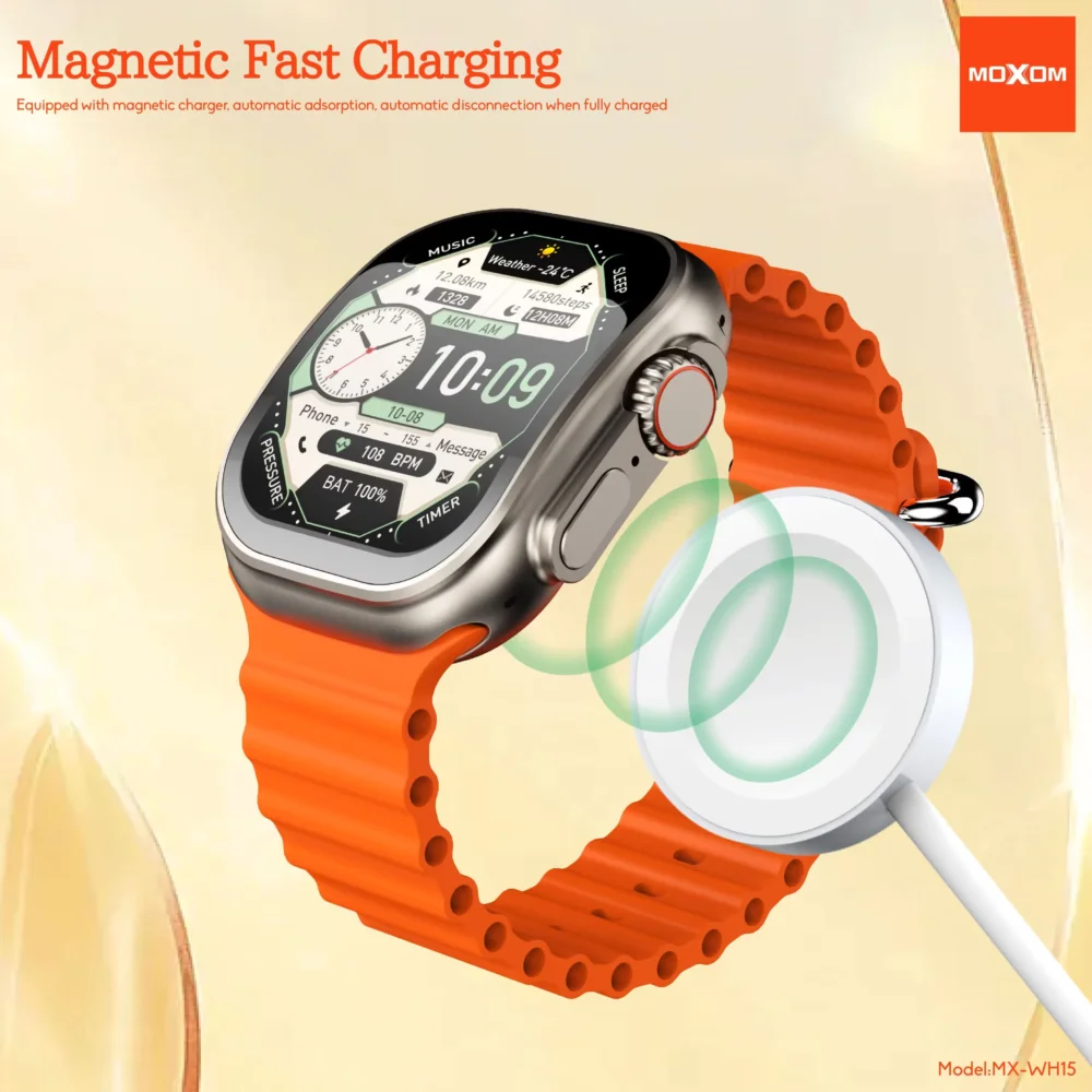 Montre Connectée Moxom MX-WH15 avec Appels Bluetooth – Écran IPS HD 50mm, Suivi Santé & Fitness — image 6