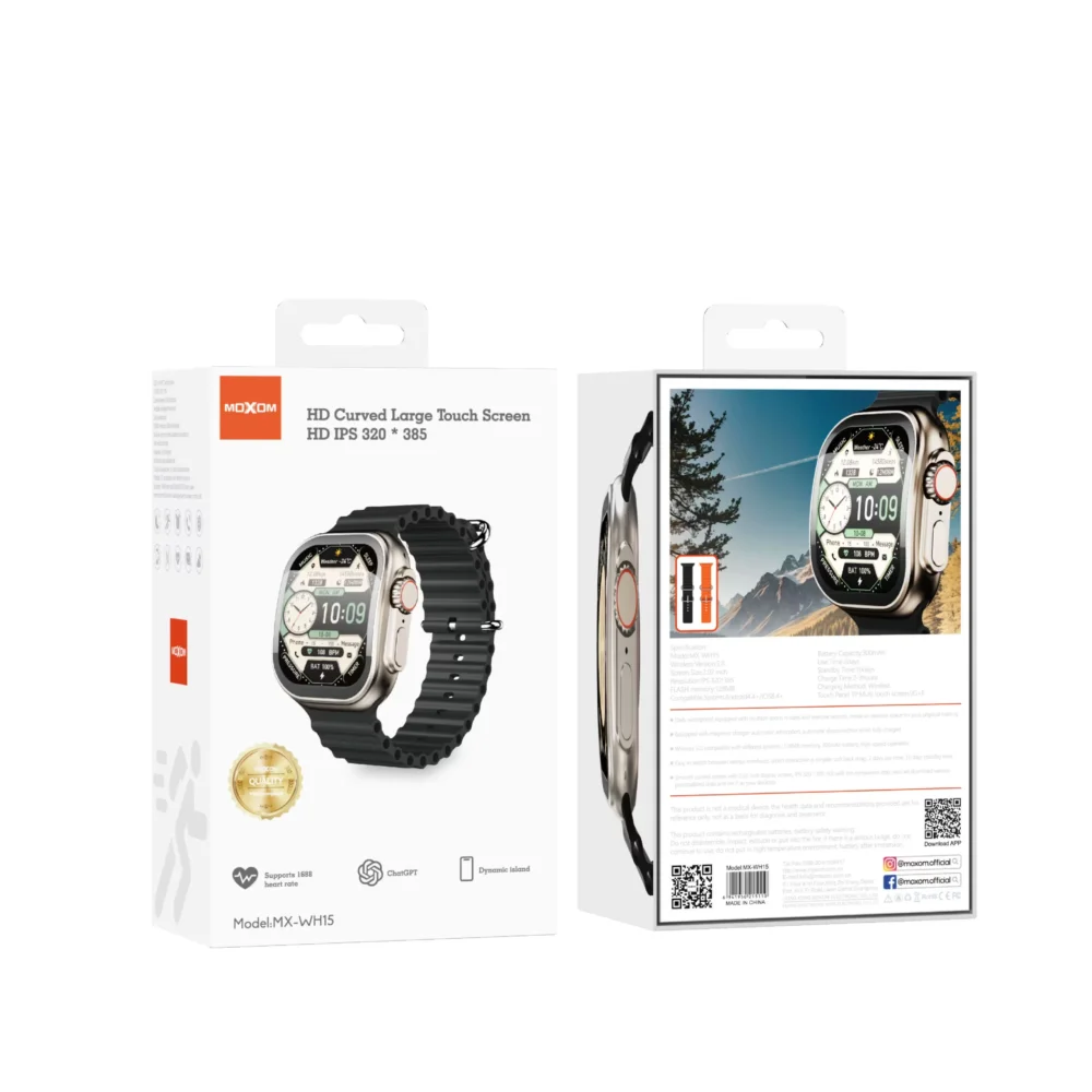 Montre Connectée Moxom MX-WH15 avec Appels Bluetooth – Écran IPS HD 50mm, Suivi Santé & Fitness — image 8
