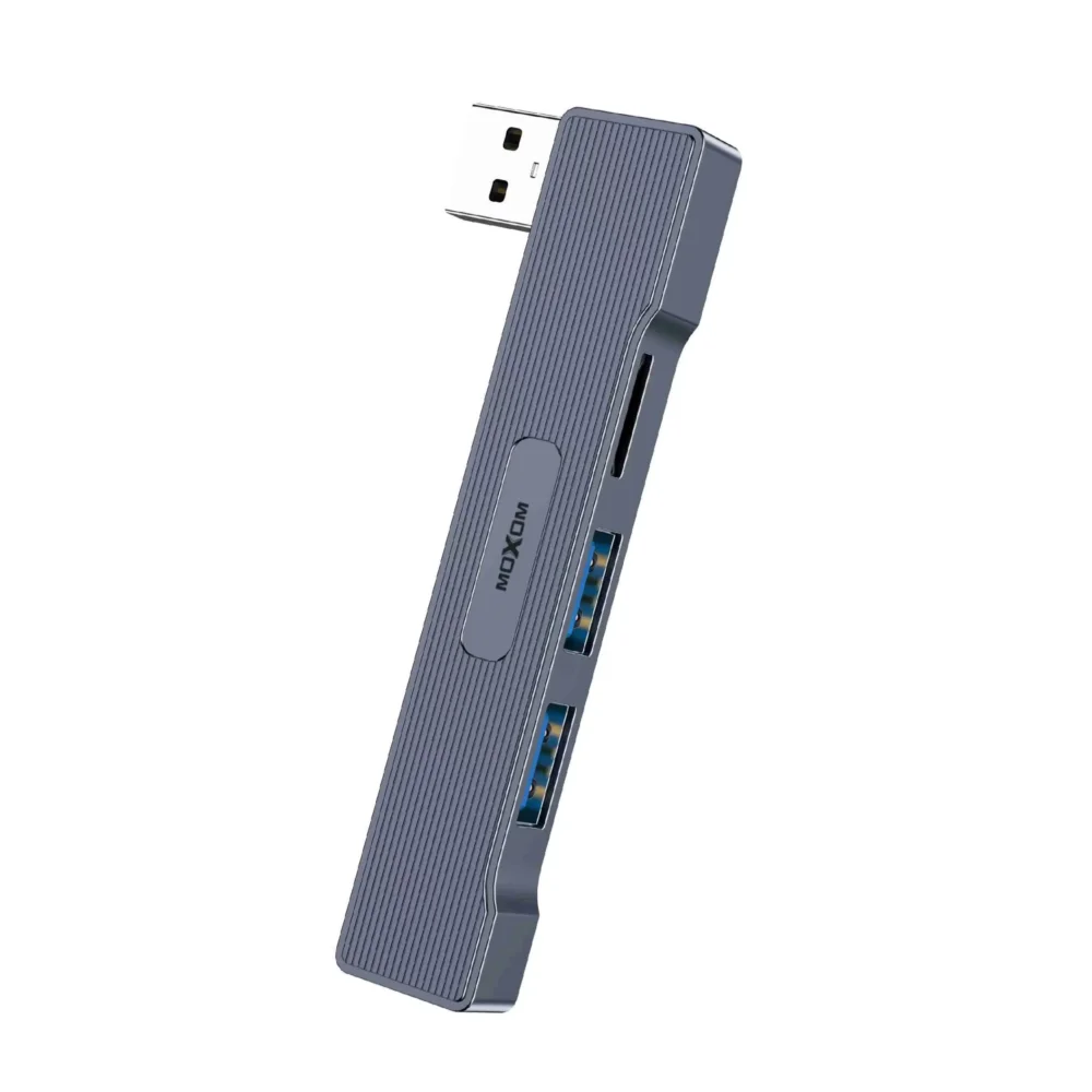 Hub USB Moxom MX-HB11 Multiports avec Lecteur SD, USB 3.0 Haute Vitesse 5Gbps et Extension 4-en-1