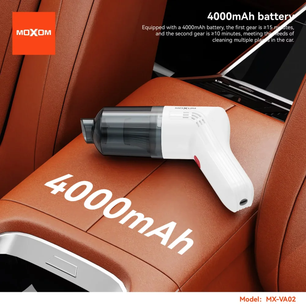Aspirateur Sans Fil Moxom MX-VA02 50W Puissance 10kPa, Batterie 4000mAh — image 4
