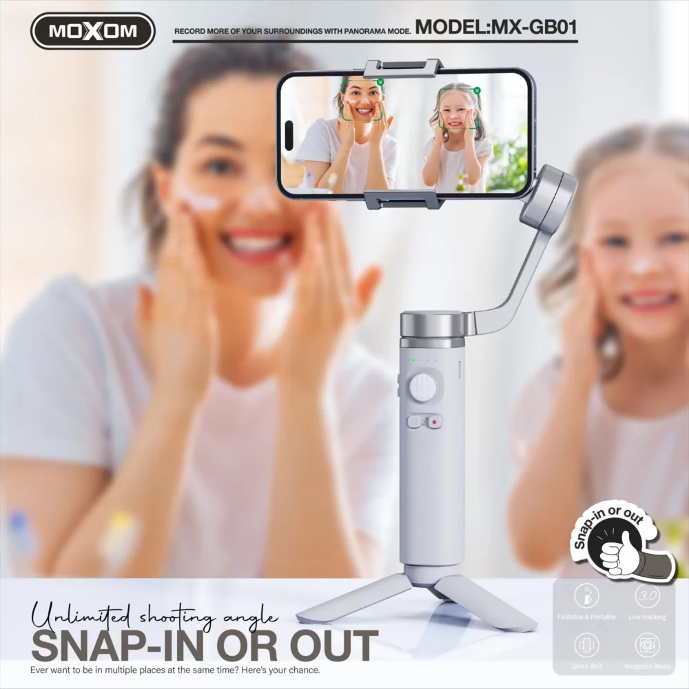 Stabilisateur Gimbal Pliable Moxom MX-GB01 — image 5