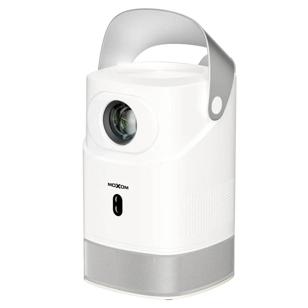 Projecteur Intelligent Moxom PJ09 Android 1080p  Portable Pliable, Auto Focus, WiFi & Bluetooth