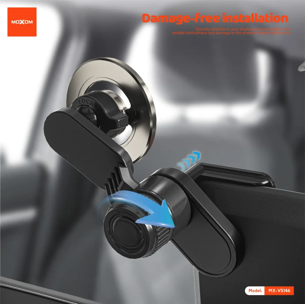 Support Téléphone Voiture Magnétique Moxom MX-VS146 avec Écran Tactile – Rotation 360° et Fixation Stable — image 5