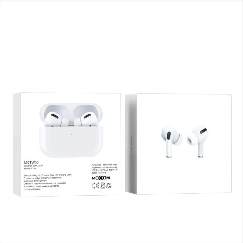 Écouteurs Sans Fil MOXOM MX-TW56 Bluetooth 5.3 – Commandes Tactiles, Son Stéréo Puissant et 40H d’Autonomie — image 8