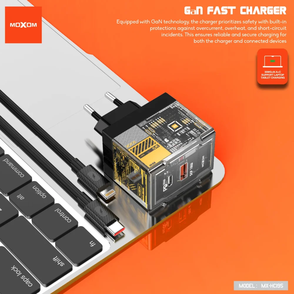 Chargeur Rapide MOXOM MX-HC195 - typeC 35W — image 7