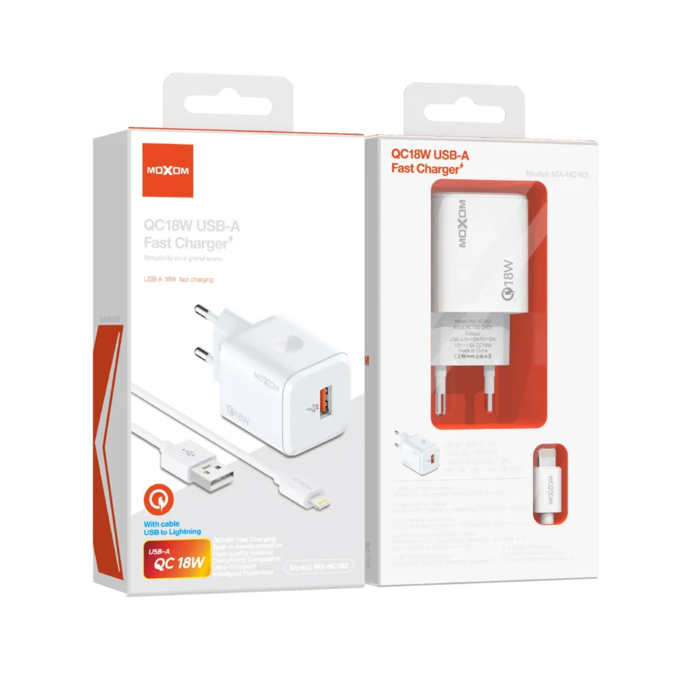 Chargeur Secteur MOXOM MX-HC162 QC 18W — image 8