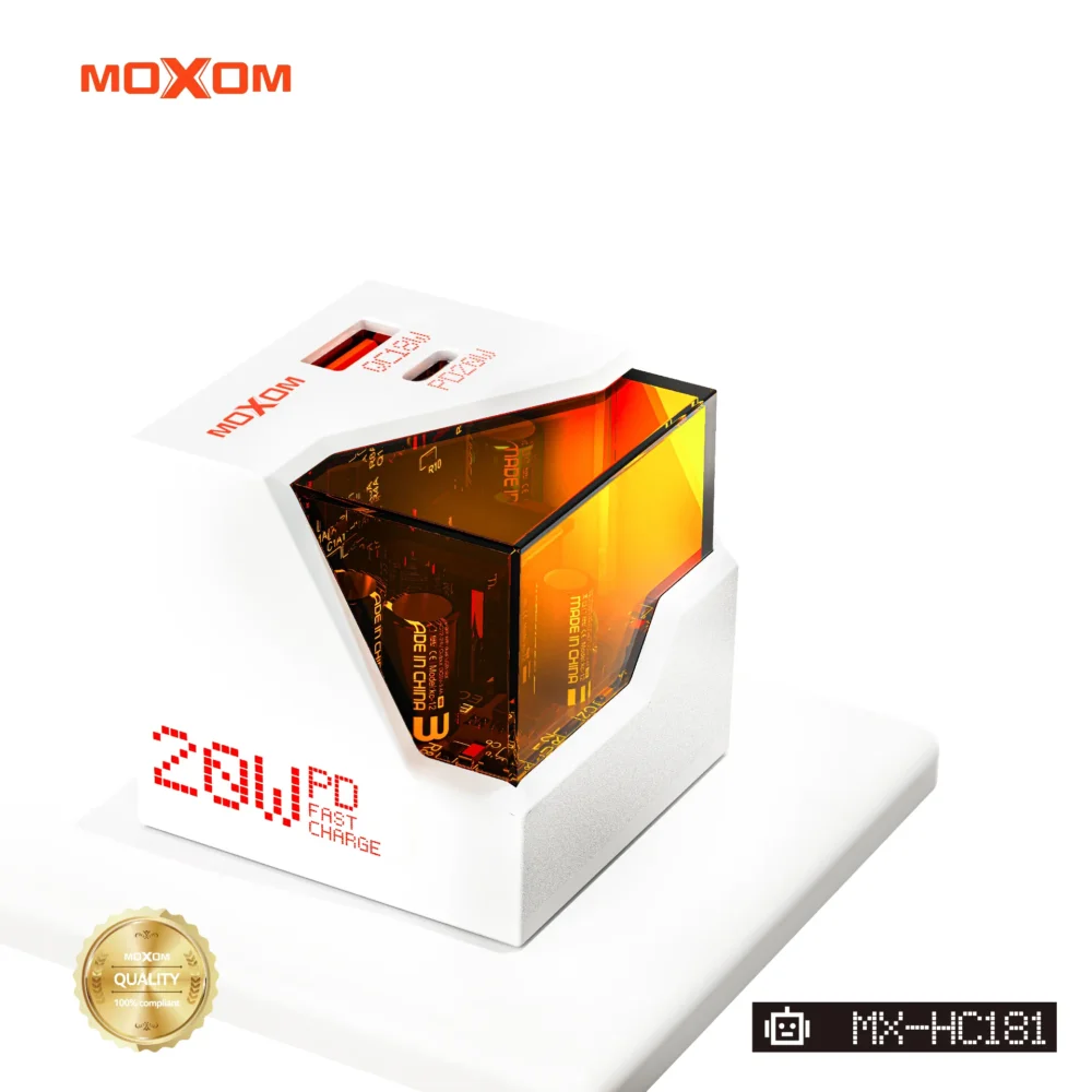 Chargeur Secteur MOXOM MX-HC181 20W PD Fast Charge – USB-C & USB-A — image 7