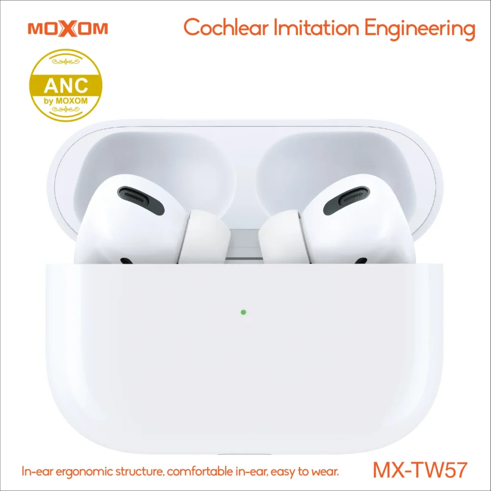 Écouteurs Sans Fil MOXOM MX-TW57 ANC Bluetooth 5.3 – Réduction Active du Bruit, Son Hi-Fi et 40H d’Autonomie — image 4