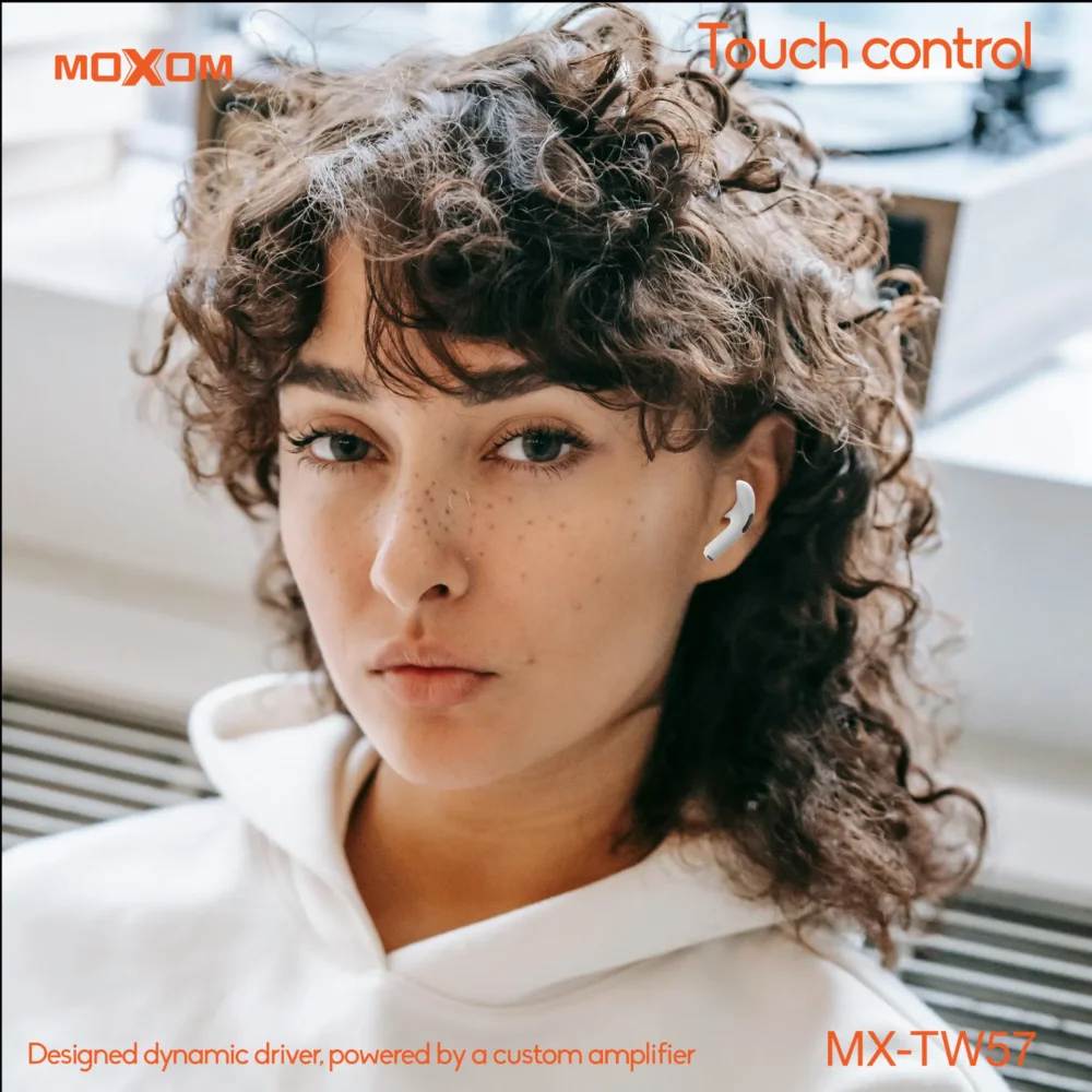 Écouteurs Sans Fil MOXOM MX-TW57 ANC Bluetooth 5.3 – Réduction Active du Bruit, Son Hi-Fi et 40H d’Autonomie — image 6