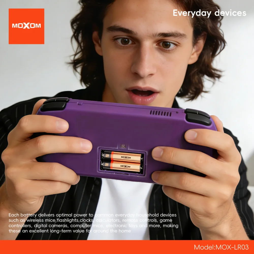 Piles Alcalines AAA MOXOM MOX-LR03 1.5V – Haute Performance 1500mAh, Longue Durée pour Télécommandes, Jouets et Appareils Électroniques — image 4