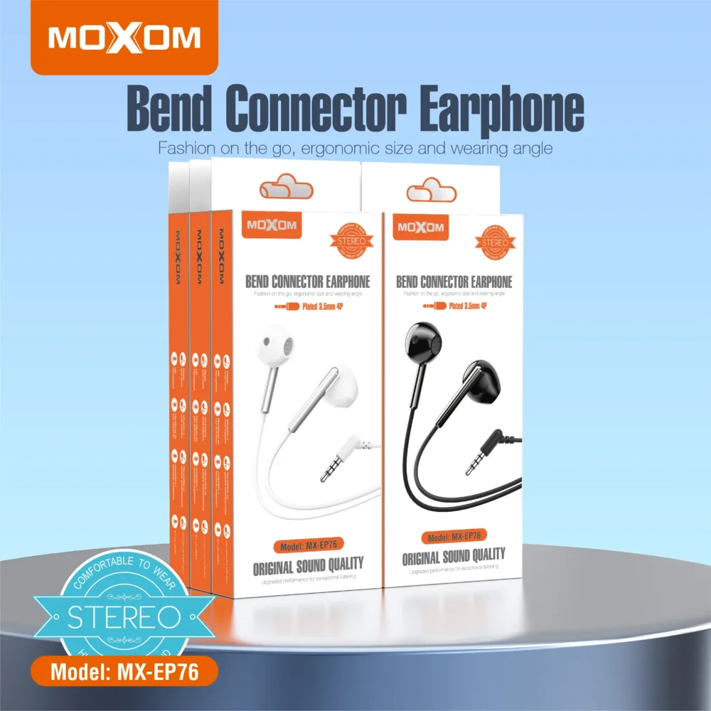 MOXOM MX-EP76 Écouteurs Filaire Stéréo Jack 3,5 mm avec Microphone et Commande Multifonction — image 8