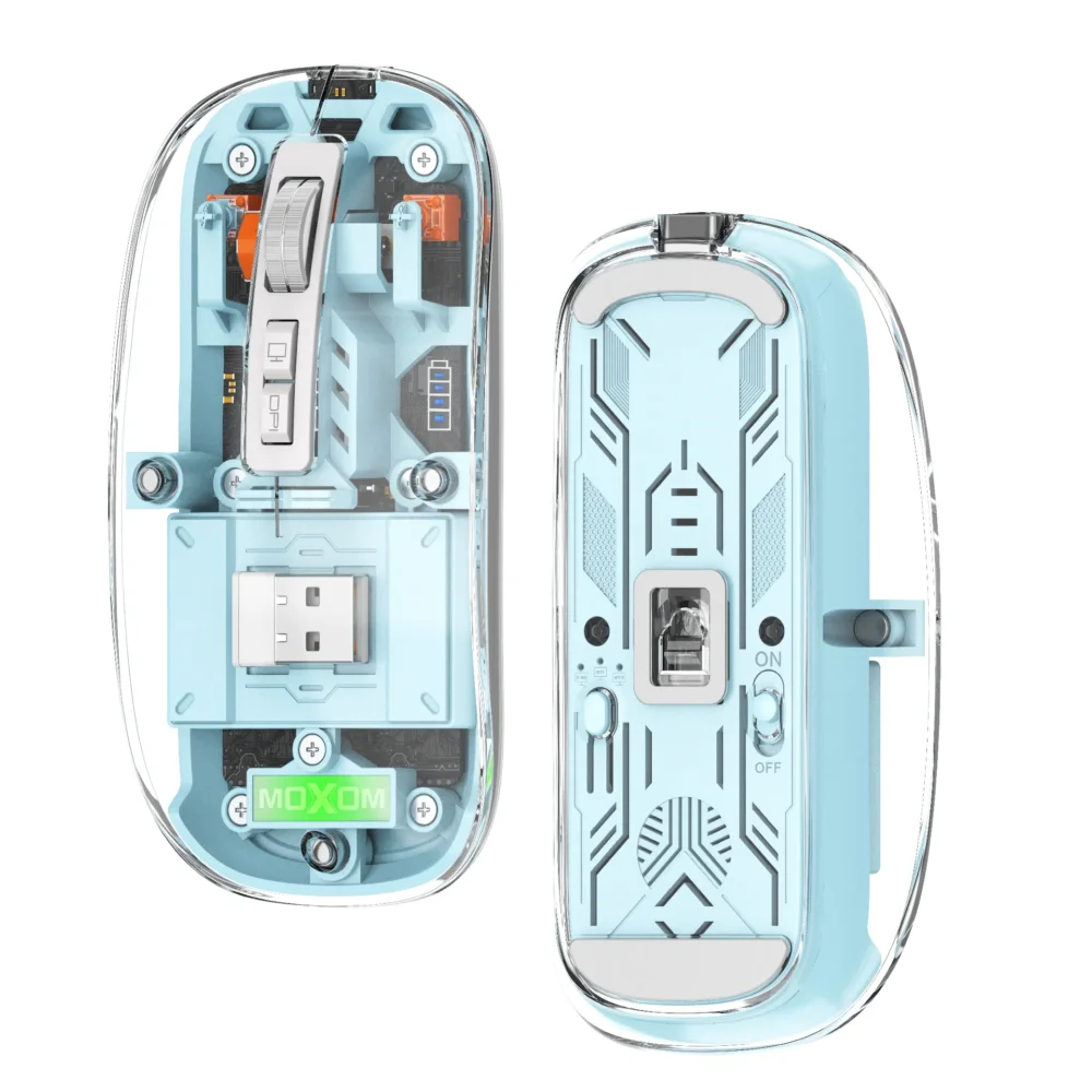 MOXOM MX-MS19 Souris Sans Fil Rechargeable Triple Mode Bluetooth & 2.4GHz — image 4