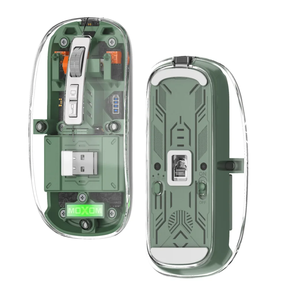 MOXOM MX-MS19 Souris Sans Fil Rechargeable Triple Mode Bluetooth & 2.4GHz — image 5