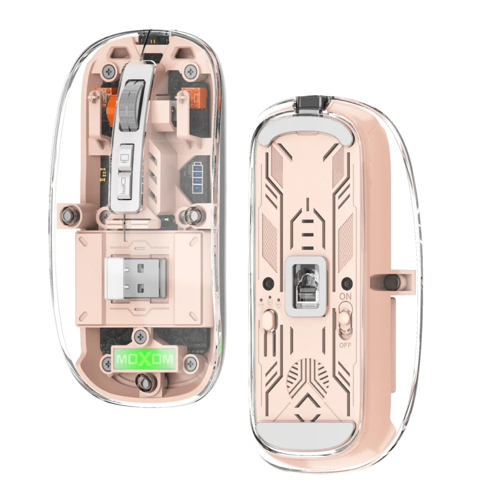MOXOM MX-MS19 Souris Sans Fil Rechargeable Triple Mode Bluetooth & 2.4GHz — image 7
