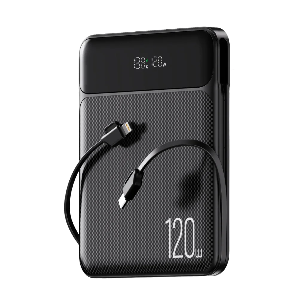 Power Bank MOXOM MX-PB180 20000mAh 120W – Charge Rapide PD 100W, Écran LCD Intelligent