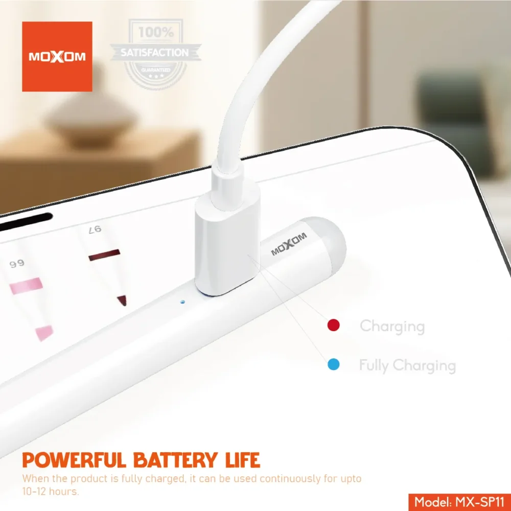 Stylet Tactile Universel MOXOM MX-SP11 – Haute Précision, Rechargeable USB-C & Pointe Remplaçable — image 8