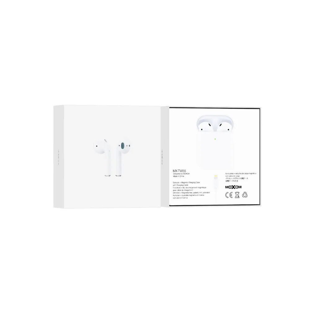 Écouteurs Sans Fil MOXOM MX-TW55 Bluetooth 5.3 – Audio Spatial, Appels HD et Boîtier de Charge Compact — image 9