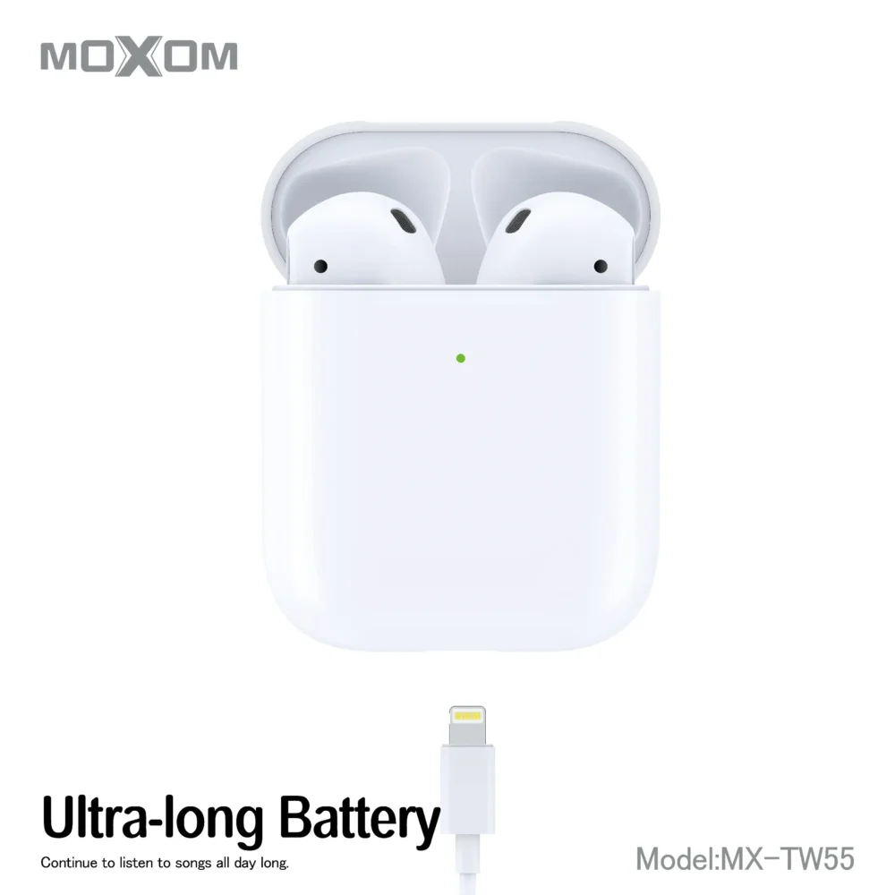 Écouteurs Sans Fil MOXOM MX-TW55 Bluetooth 5.3 – Audio Spatial, Appels HD et Boîtier de Charge Compact — image 7