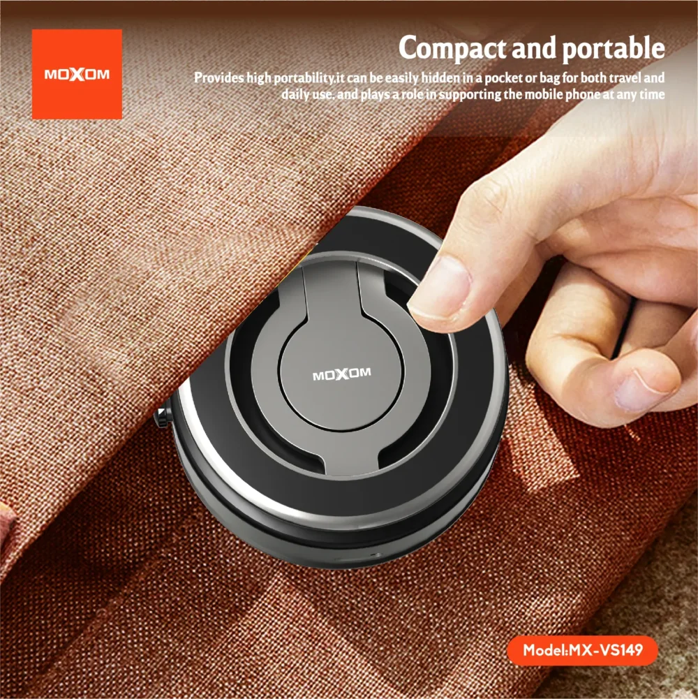 Support Téléphone Magnétique à Ventouse Électrique MOXOM MX-VS149 – Rotation 360° & Fixation Ultra Puissante — image 9