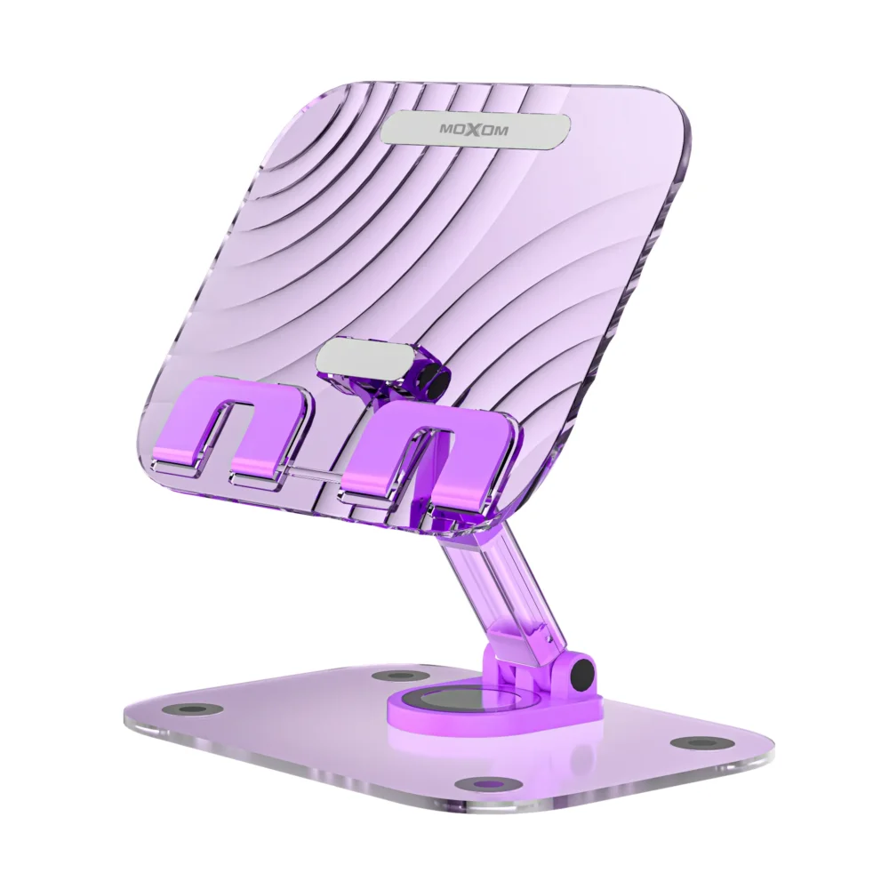 Support Tablette & Smartphone MOXOM MX-VS138 – Support de Bureau Pliable avec Rotation 360° et Hauteur Réglable — image 6