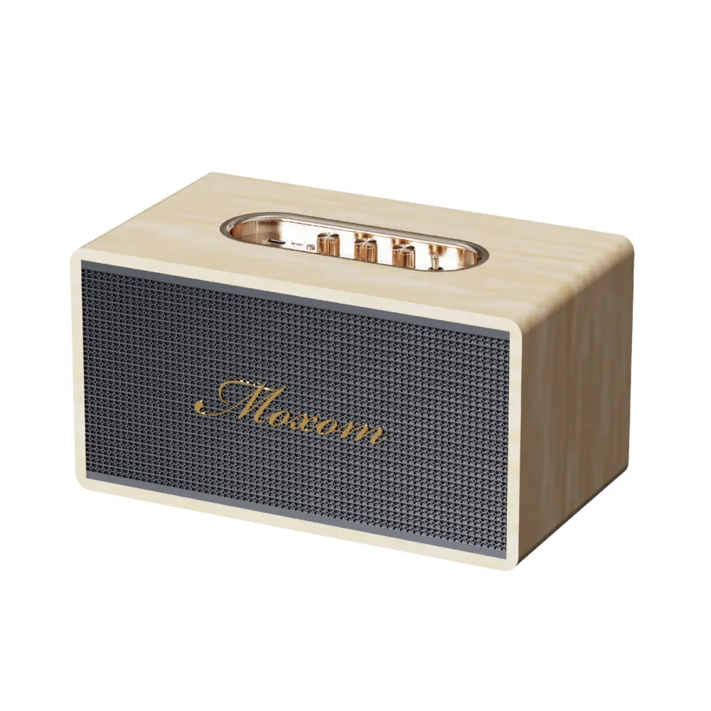 Enceinte Bluetooth MOXOM MX-SK60 – Son 360°, Bass Puissant & Design Premium