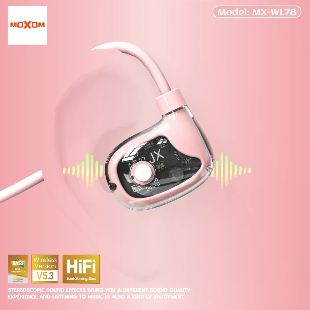 MOXOM MX-WL78 Écouteurs Bluetooth Tour de Cou – Bluetooth 5.3, Hi-Fi Stereo & Sport Wireless Earphones — image 10