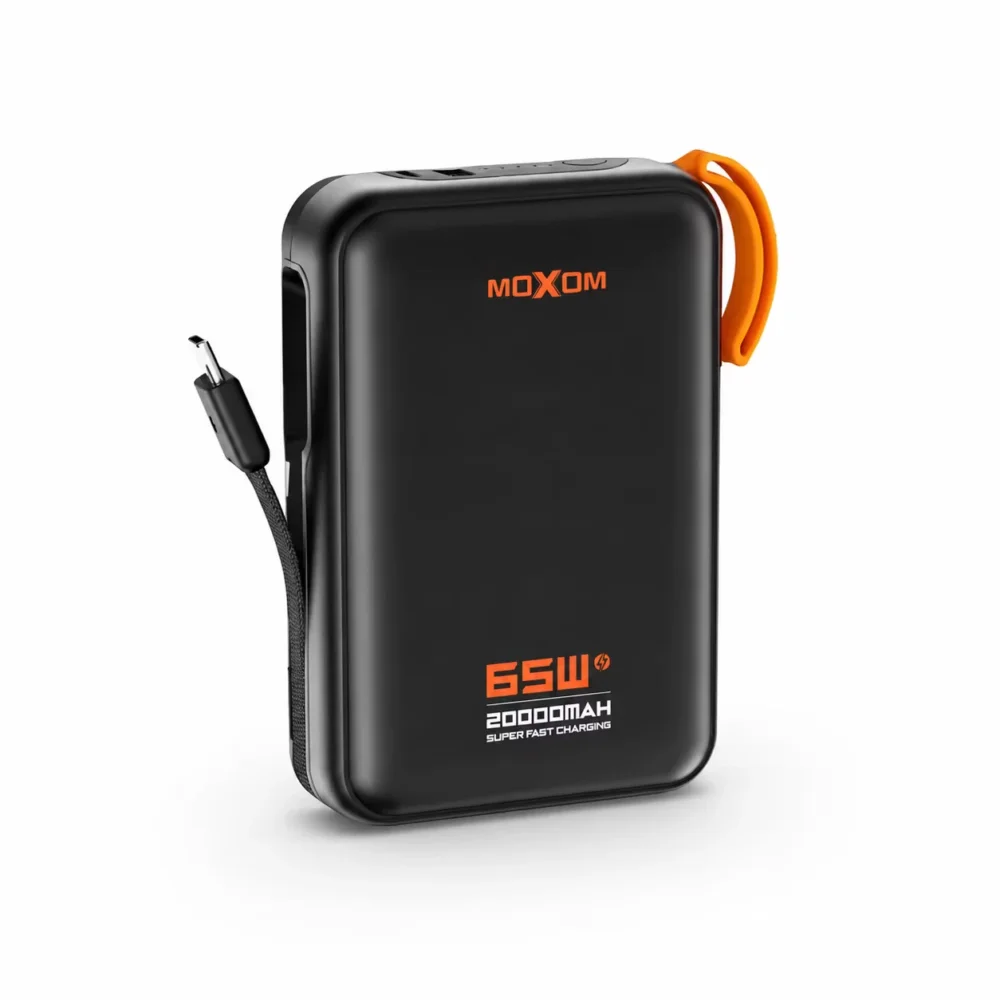 Power Bank MOXOM MX-PB188 20000mAh 65W PD – Charge Rapide