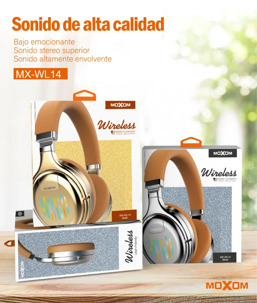 MOXOM MX-WL14 Casque Bluetooth Sans Fil RGB – Écouteurs Pliables avec Basses Puissantes et Design Cyberpunk — image 13