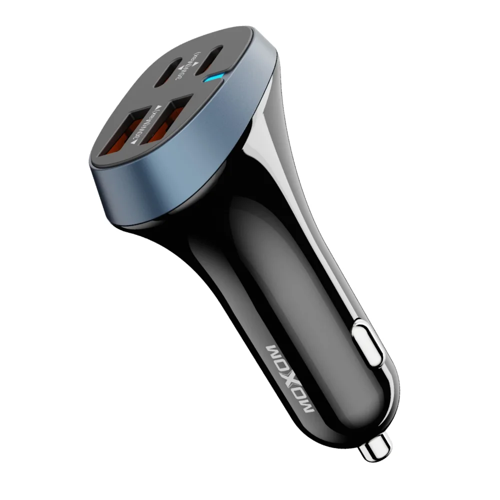 MOXOM LX-VC807 – Chargeur de voiture 70 W à 4 ports avec éclairage LED — image 4